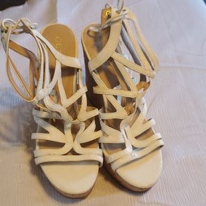 Guess Corset Detail Wedge Sandal